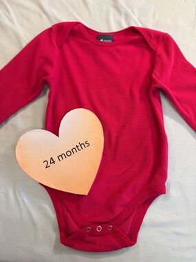 MEC - Pink microfleece long sleeve Onesie shirt. Size 24 months